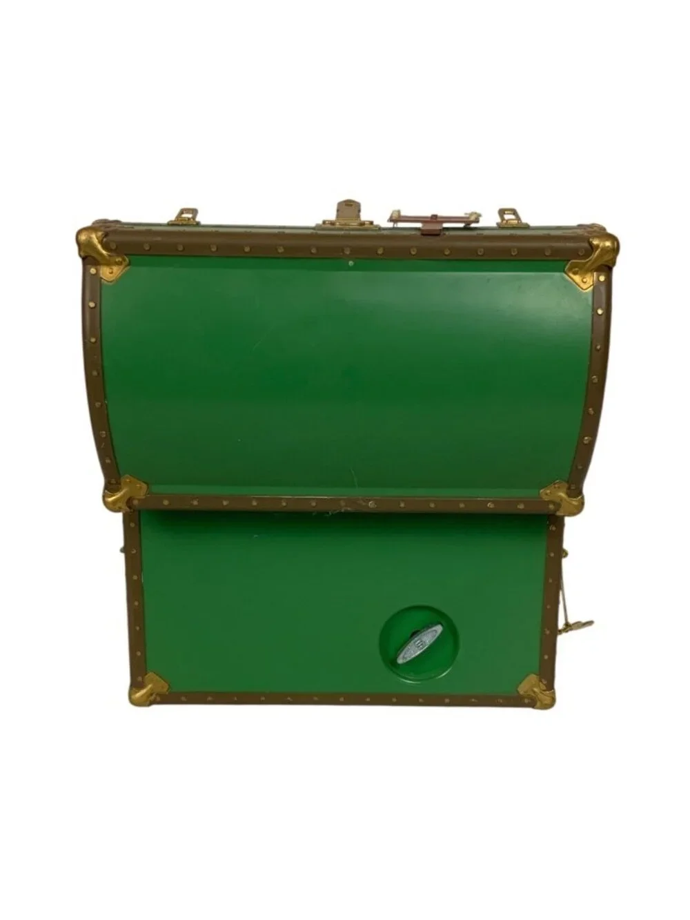 Enesco Toy Symphony Musical Green Treasure Chest Vintage Style Holiday Decor